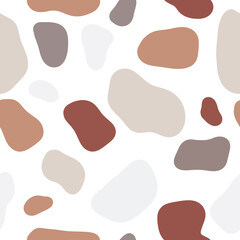 doodle spots boho seamless pattern autumn terracotta beige skrapbook digital paper