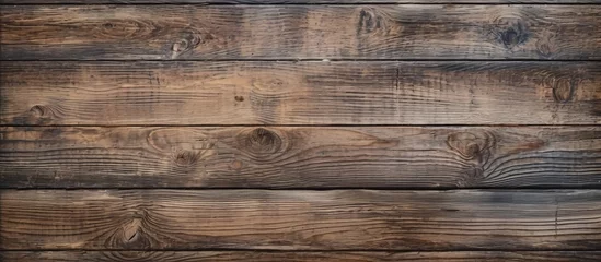 Fotobehang aged barn wood texture background © RMedia