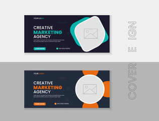 Business social media cover design set, Web banner design set, colorful cover design, creative cover, Professional cover design.