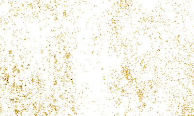 Fototapeta na wymiar Abstract luxury golden confetti glitter and zigzag ribbon falling down on transparent background. Holyday, festive and celebration background.