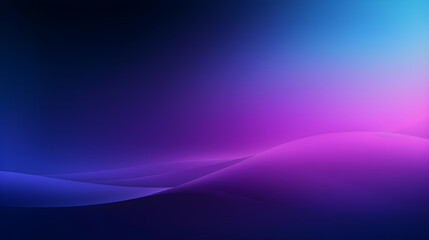 Fototapeta premium Purple and pink wavey lights on dark abstract background. wallpaper, banner, cover, poster design, Generative AI