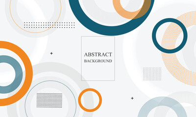 Abstract modern background with circle geometric shapes and vector elements