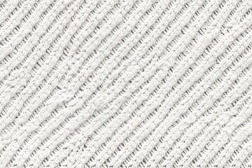 Obraz premium seamless pattern of textile fabric with texture knitted with white threads