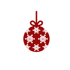 Christmas balls decoration vector