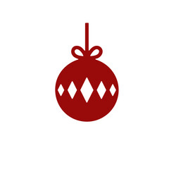 Christmas balls decoration vector