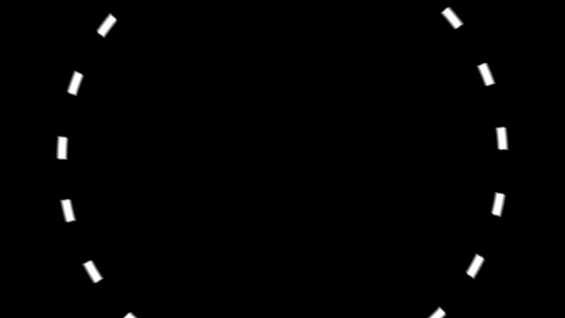 animation dotted circles background with place for text. 2d motion