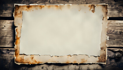 Old sheet, vintage and grunge surface, retro document, aged grungy copy space