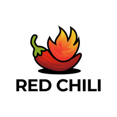 Red Hot Chili logo designs concept vector, Spicy Pepper logo designs template on white background