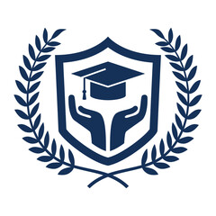 University education logo design vector template, University college school logo template