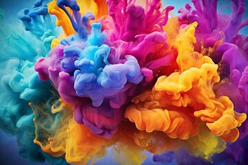 Obraz premium Exploding Multi Colored Powder