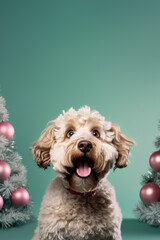 Joyeux Toutou : Un Chien Habill&eacute; pour les F&ecirc;tes de Fin d'Ann&eacute;e en Mode Surprise