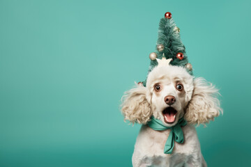 Joyeux Toutou : Un Chien Habill&eacute; pour les F&ecirc;tes de Fin d'Ann&eacute;e en Mode Surprise