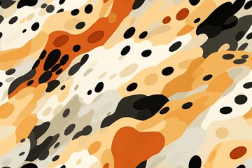 seamless pattern texture background with animal color cheetah leopard skin with black orange spot