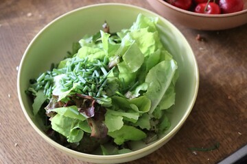 green salad in a bowl