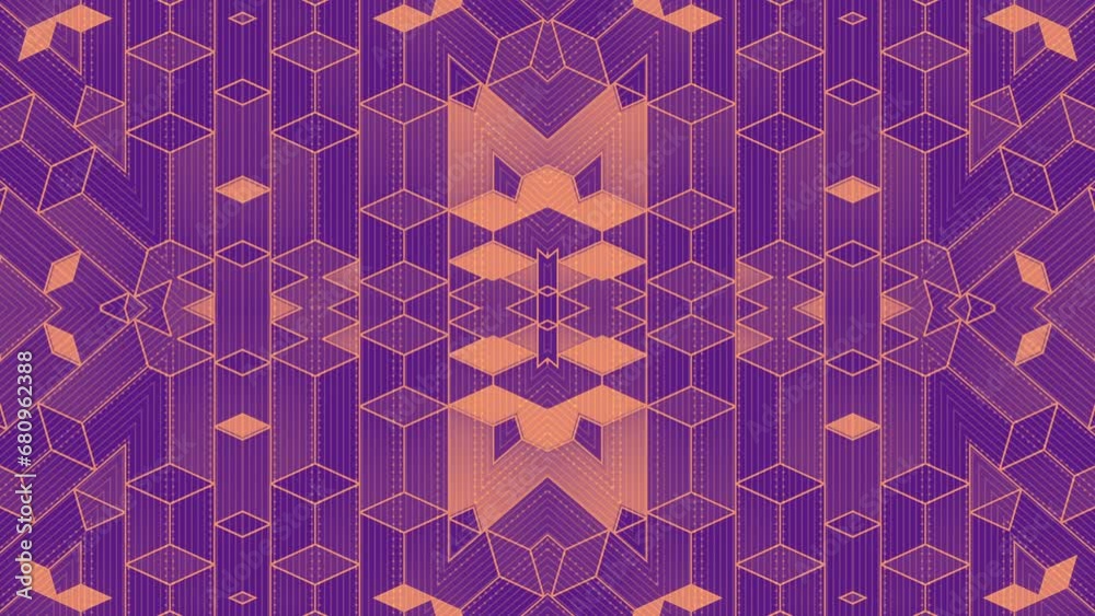 Leinwandbilder trendy colorful geometric background with symmetrical composition of rectangular shapes. creative de