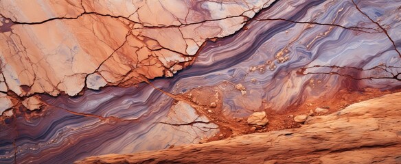 Vibrant Desert Rock with Unique Color Pattern