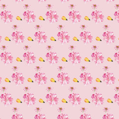Obraz na płótnie Canvas seamless pattern with flowers
