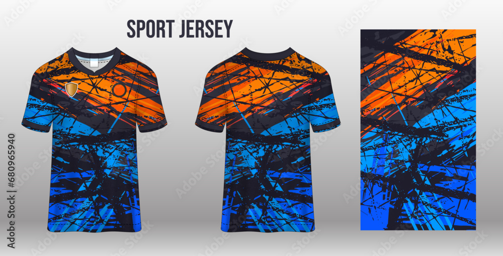 Canvas Prints Sport jersey design fabric textile for sublimation