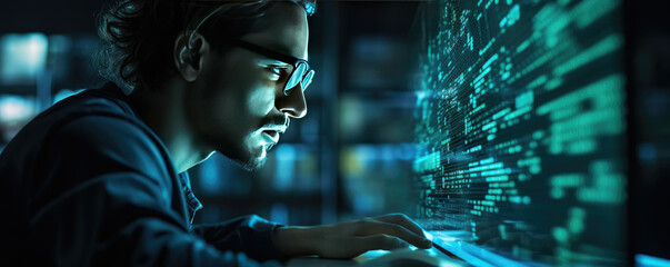 Software engineer working on AI techology. Works on Desktop Computer in College.