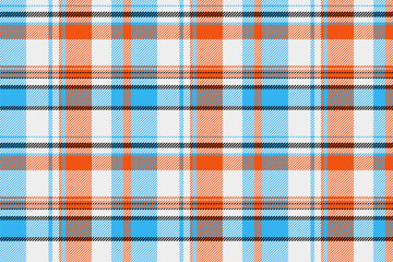 Pattern fabric textile of texture vector background with a seamless tartan check plaid.