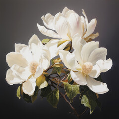 Beautiful magnolia flowers