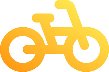 Orange Gradient Bike Icon