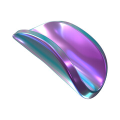 metallic 3d shape
