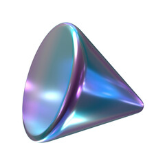 metallic 3d shape
