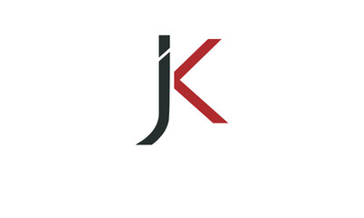  JK, KJ , J , K , Abstract Letters Logo Monogram
