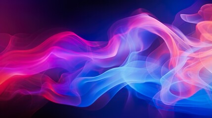 Abstract light refracting spectrum of vivid colors against a dark background