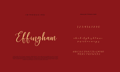 Handwritten Script font. Hand drawn brush style modern calligraphy cursive typeface. Hand Lettering and Custom Typography alphabet for Designs: Logo, Greeting Cards, Poster. Vector Brush type set.
