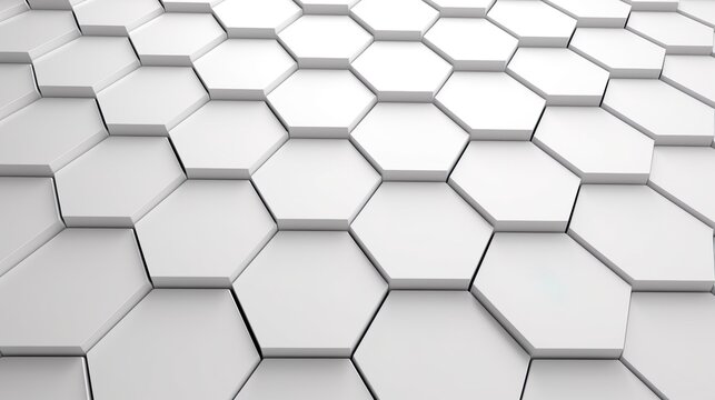 Abstract paper Hexagon white Background technology