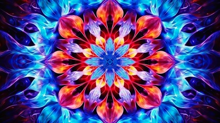 Fototapeta na wymiar Abstract kaleidoscope background. Beautiful multicolor kaleidoscope texture.