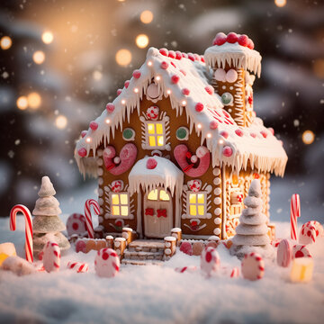 Whimsical Gingerbread House