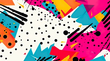 Vibrant Pop Art Abstraction for Bold Design pattern splash wallpaper