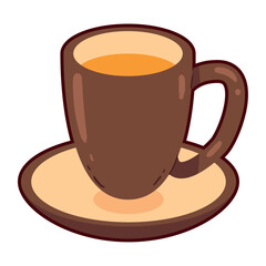 chocoolate cup illustration