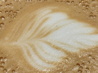 Coffee foam. Coffee foam. Fabstract spotted background