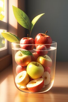 An apple fruit illustration.