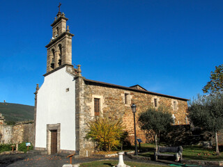Fototapeta na wymiar Church of San Clodio de Ribas de Sil (18th century). Ribas del Sil, Lugo, Spain.