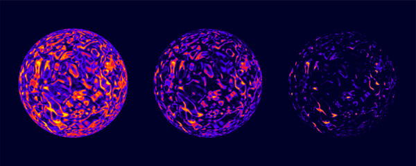 Heat map. Abstract infrared thermographic background. Vector illustration.