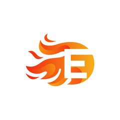 Letter E logo or symbol template design