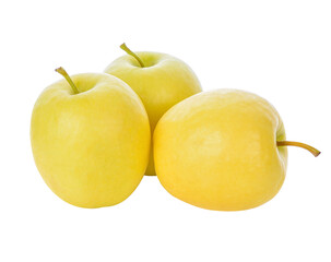 Fresh yellow apple transparent png
