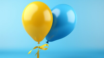 balloons isolated on white  generated by AI