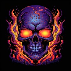 Skull of Fire: A Fiery Vision of Death and Desolation