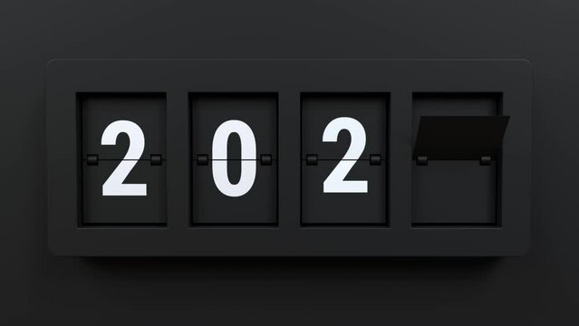 Countdown numbers 2024, Happy New year animation