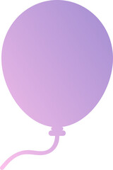 Violet Gradient Balloon Icon