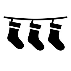 sock glyph icon