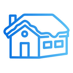 house gradient icon