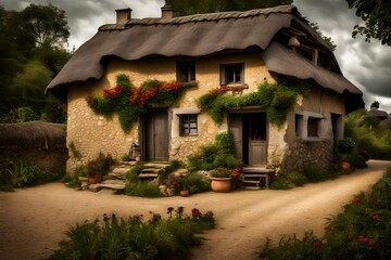 Fototapeta na wymiar old house in the village