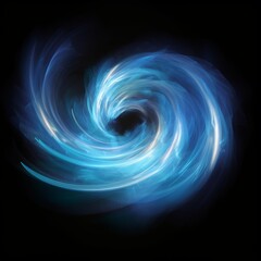 Air flow spiral light effect. The concept of wind or water flow for freshening or cleaning.  illustration, Generative AI